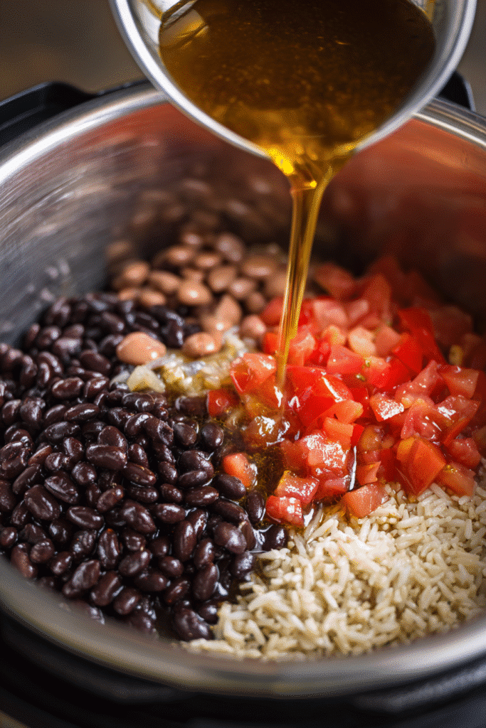 Adding 5 ingredient vegetarian instant pot recipe